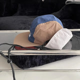 DAIIIBABYYY  -  Niche Five-panel Embroidered Letter Flat Edge Hat Spring and Summer Outdoor Sunshade Quick-drying Baseball Cap for Men and Women