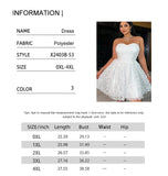 Daiiibabyyy  Plus Size 2025 Summer New Models Elegant Three-Dimensional Flowers Flowers Net Yarn Patchwork Corset Dress Polyester Material