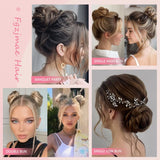 Daiiibabyyy  Synthetic Messy Dount Hair Buns Updo Chignon With Elastic Hair Exension for Women Daily Lazy Hair Accessories