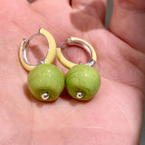 Daiiibabyyy  Fruit drip glaze earrings 2025 new ins personality niche design earrings