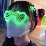 DAIIIBABYYY  -  Halloween Party Glasses New Luminous LED Glasses Colorful Lighting Bar Nightclub Men Women Disco Dancing Eyewear Birthday Gift