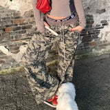 DAIIIBABYYY  -  Y2K Vintage Camouflage Women Sweatpants Harajuku Jogging American Retro Wide Leg Pants Baggy Trousers Hip Hop Casual