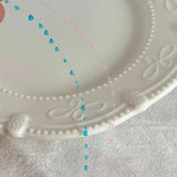 Daiiibabyyy  Simple Ice Blue Pink Dewdrop Bracelet Niche Friendship Handmade Bracelet Women Girls Sweet Fashion Jewelry Gifts