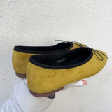 Daiiibabyyy 2024 New Spring Ballet Flats Shoes Women Fashion Round Toe Design Bow Knot Ballerinas Soft Moccasins Female Casual Loafers Mujer