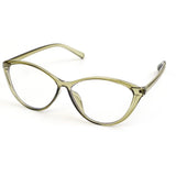 DAIIIBABYYY  -  Y2K Cat Eye Triangle Frame Anti-Blue Light Glasses Classic Men Women Reading Eyewear Retro Triangle Frame Transparent Eyeglasses