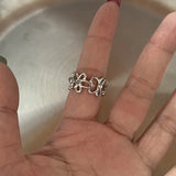 DAIIIBABYYY  -  Korean Style Simple Ribbon Bowknot Ring for Women's Fashion Personalized Open Index Sweet Bow Finger Ring Y2K Jewelry Gift Party