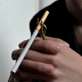 Daiiibabyyy  New Skull Cigarette Holder Ring Innovate Finger Clip Smoking Cool Men's Gift Smoking Tool Smoking Accessories Jewelry