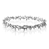 Daiiibabyyy  Crown of Thorns Party Hair Accessories Ancient Silver Jewelry Crowns for Women Head Band Bride Girls Tiaras Wedding Bridal Prom