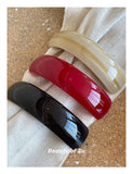 DAIIIBABYYY  -  Acetate HairClip Red Hair Accessories for Girls and Women French Fashion Barrettes for Ponyhair and Updo Hair