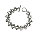 Daiiibabyyy  Punk Hollow Ball Titanium Steel Gothic Style Bracelet Non fading Hip Hop Bracelet For Men Women Girls Party Jewelry Accessories