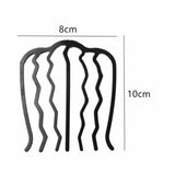 Daiiibabyyy  6-piece set, disc hair plug comb, plastic hair comb, hair fork clip, bun, retro style hair accessories set.