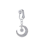 DAIIIBABYYY  -  1PC Fake Belly Button Ring Fake Belly Piercing Crown Clip On Umbilical Non Navel Fake Pircing Butterfly Cartilage Earring Clip