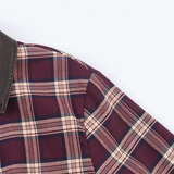 Daiiibabyyy  Winter New Product Women's Fashion Leisure Versatile Flip Collar Long Sleeve Leather plaid Pilot Jacket Coat