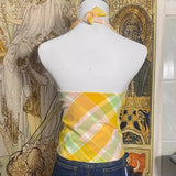 Daiiibabyyy  Vintage Neck Strap Dopamine Tropical Vacation Wind Sling Vest For Women