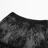 DAIIIBABYYY  -  Sexy Black Lace Long Skirt Women Y2K Streetwear Mesh Sheer Maxi Skirts Summer Dark Coquette Gyaru Harajuku Gothic Faldas