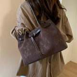 Daiiibabyyy  Retro Underarm Bag for Women, New Trendy Fashion, Casual Commuter Tote Bag, Large Capacity Shoulder Bag