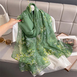 DAIIIBABYYY  -  New Design Brand Scarf Fashion Small Broken Floral Bubble Chiffon Shawl Spring Autumn Wrap Hijabs Lady Pashmina Foulards Bandana
