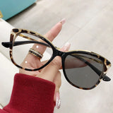 DAIIIBABYYY  -  2024  New Cat Eyes Large Frame Women Anti Blue Light Glasses Fashion Printing Solid Computer Glasses Frame Eyeglasses Очки