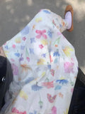 DAIIIBABYYY  -  2025 Sweet Super Fairy Temperament Bubble Sleeve Floral Dress Female Students Summer Covering Flesh Showing Thinness