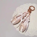 DAIIIBABYYY  -  Elegant Ballet Shoes Keychain Alloy Key Holder Unique Keyring Bag Pendant Fashion Accessory for Women and Girls