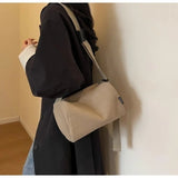 Daiiibabyyy Simple corduroy bag Korean version high-end pillow bag women's new fashion bag texture niche crossbody bag aesthetic urban