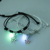 DAIIIBABYYY  -  2pc Luminous Cat Star Moon Cross Charms Bracelet Set Couple Adjustable Woven Rope Friendship Bracelet For Women Men Jewelry Gift