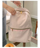 Daiiibabyyy  High-capacity Women Students Simple Backpack Preppy Y2k Aesthetic Casual Travel Backpacks All Match Fashion Kawaii Schoolbags