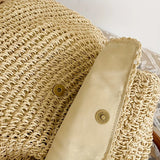 Daiiibabyyy  Backpack, Korean Version Woven Bag, Versatile Backpack, Single Shoulder Dual-Use Bag, Beach Bag, Large Capacity Woven Backpack