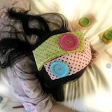 Daiiibabyyy  Summer Colorful Large Button Wave Point Hairband Korean Ins Y2K Retro Elastic Hairband Blogger Same Style Trendy Cool Hairband