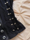 Daiiibabyyy  Y2k Aesthetic Black Hollow Out Rivet Tank Top Women Streetwear Stand Neck Casual Camisole Harajuku Grunge Vintage Zipper Vest