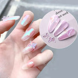Daiiibabyyy  5D Silicone bear butterfly Mold Nail Carving Stamping Plate UV Gel Polish Manicure Mould DIY Nail Art Decorations Tools Fashion