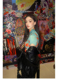 Daiiibabyyy  Women Bodycon T-Shirts Short Sleeve Tie Dye Tees Stretch Crop Tops Goblin Core 2000s Coquette Gyaru Aesthetic Kpop Kawaii Summe
