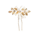 DAIIIBABYYY  - 1pc Bridal Hairpins Wedding Pearl Flower Crystal Bridesmaid Hair Pins metal gift women girl Hairdressing Hair Accessories