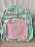 Daiiibabyyy  Detachable Ita Bag Dual-purpose All-match Elegant Fashion Early Antique Color Matching Check Shoulder Bags