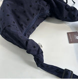 Daiiibabyyy  Streetwear Polka Dot Office Lady Shoulder Bag Women Canvas Drawstring Pleated Hobo Bags Y2k Aesthetic Handbags Crossbody Korean