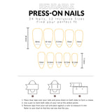 Daiiibabyyy  24pcs INS French False Nails with Black Dot Printed Yellow Stripe Design Press on Nails for Women Wearable Almond Fake Nails