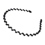 Daiiibabyyy  Fashion Wave Hairband for Mens Women Unisex Black Wavy Hair Head Hoop Band Sports Headband Hairband Hair Accessories Gifts