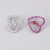 Daiiibabyyy Women Sexy Body Jewelry Spider Heart Belly Button Ring Navel Piercing Reversed Curved Bar Surgical Steel Navel Ring