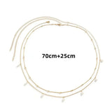Daiiibabyyy  Sexy Double Layer Colorful Stone Chain for Women Crystal Butterfly Waist Bead Belly Chain Belly Belt Summer Beach Body Jewelry