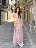 DAIIIBABYYY  -  Fantasy Feather Flowing Light Temperament French Summer Strap Dress Female Spicy Girl Thin A-line Long Vestidos