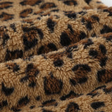 DAIIIBABYYY  -  Brown Leopard Print Casual Pants Autumn Winter Warm Lace-up Low Rise Straight Pants for Women y2k Streetwear Trousers New