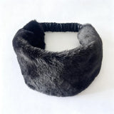 Daiiibabyyy  Winter Ladies New Plush Hair Band Korean Japanese Ins Sweet Style Faux Rabbit Hair Headband Warm Wide Side Trendy Girl Hair Band