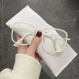 DAIIIBABYYY  -  Square Blue Light Blocking Glasses Man and Women Pink Wine Black Square Frame Eyeglasses Fashion Vision Spectacles Oculos