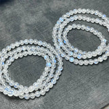 DAIIIBABYYY  -  5MM Natural Blue Moon Stone Triple Circle Bracelet Handmade Fortune Energy Mineral Woman Amulet Jewelry Gift 1PCS
