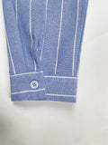 DAIIIBABYYY  -  Long Stripe Shirt Dress Woman Blue Elegant Dress 2025 New Casual Pocket Lapel Button Loose Workplace Formal Dresses
