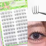 Daiiibabyyy  C Curl 7-11mm Eyelash Clusters Kpop Idol Girl DIY Eyelashes Extension U Shaped Lash Cluster Natural Long Fluffy False Lash
