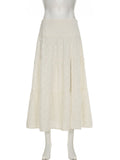 DAIIIBABYYY  -  Holiday Casual Split A-Line Skirt Bohemian Style Mid-Waisted Maxi Skirts Women 2025 Summer Fashion Streetwear Ladies