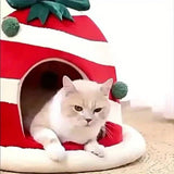 DAIIIBABYYY  -  Cats Bed Christmas Puppy for Winter Pet Supplies Warm Dog Mat Houses and Habitats Cushions Beds Accessories Christmas Decorates