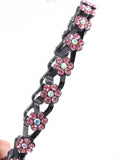 DAIIIBABYYY  -  New Non-slip Rhinestone Headbands Solid Wave Hairbands for Women Girls Bezel Fashion Hair Hoop Ladies Boutique Hair Accessories