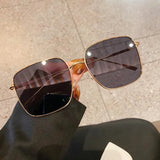Daiiibabyyy  New Style Sun glasses for Women Square Shape Alloy Frame Men Glasses Driving Hiking Male Female Sunglass